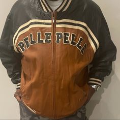 Brown Leather Outerwear For Streetwear, Streetwear Leather Jacket, Pelle Pelle Jackets, Real Leather Jacket, Corduroy Blazer, Brown Leather Jacket, Black Jacket, Biker Jacket, Real Leather