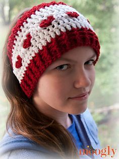 Love_is_cold_ear_warmer_pin_small2 Croshet Hat, Crocheted Stuff, Hair Items, Knit Items, Crochet Headbands, Heart Headband, Crocheting Patterns, Crochet Heart Pattern, Womens Hats