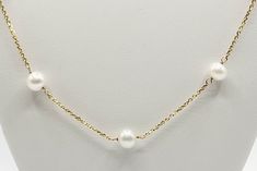 White Pearl 14K Yellow Gold Necklace 18 inch Total weight: 5.87g Beautiful Gift for your loved one! Item will be put in a Gift Box. * White Cable Chain Necklace For Formal Occasions, Formal White Cable Chain Necklace, Formal White Cable Chain Jewelry, 14k Yellow Gold Necklace, White Pearl Necklace, Yellow Gold Necklace, White Pearl, Pearl White, Pendant Necklaces