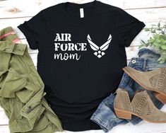 Air Force Mom shirt - Unisex T Shirt, Women Racerback Tank, Long Sleeve T-Shirt Tees Tshirt Sweatshirt Sweater Hoodie Gift For Men Women Boys Girls air force mom gift|military mom shirt|air force graduation|Air Force Mom Gifts|Army Mom Tshirt|Air Force Mom Shirt|Homecoming Shirt|Army Mom Shirt|us air force gift|deployment tee|air force mom tshirt|air force mom tee|USAF Mothers Shirts Well, let's say goodbye to all this boring apparel... The GodBlessThisDesign team creates custom clothes with gre Air Force Mom Shirt, Air Force Girlfriend, Army Mom Shirts, Air Force Mom, Military Mom, Mother Shirts, Army Mom, Mom Tshirt, Mama Shirts