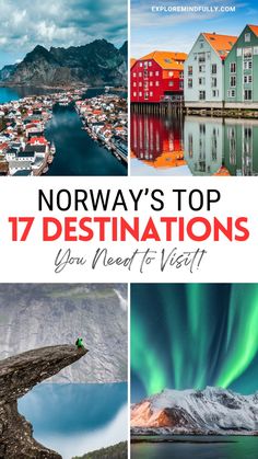 norway's top 17 destinations you need to visit in the winter and beyond, including fjord