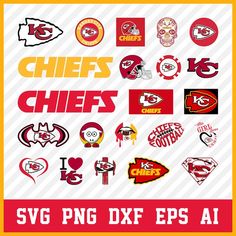 Kansas City Chiefs Svg Bundle, Chiefs Svg, Kansas City Chiefs Logo, Chiefs Clipart, Football SVG bundle, Svg File for cricut, Nfl Svg Kansas City Chiefs Svg, Nfl Chiefs, Kc Chiefs Football, Chiefs Svg