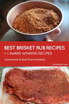 the best brisket rub recipe and 5 award winning recipes for homemade, beef rubs available