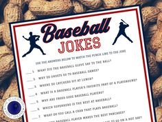 a baseball joke card surrounded by peanuts and other things to do with the team's nuts