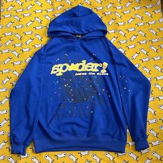 Spider Worldwide Young Thug Sp5der Tc Blue Unisex Hoodie Brand New Size, S Chest Width 56cm Length 69cm Shoulder 47cm Sleeve 61cm Please Look At The Pictures For Measurements. Spider Worldwide, Spider Hoodie, Hoodie Brands, Young Thug, Hoodie Outfit, Colorful Hoodies, Christmas List, Unisex Hoodies, Look At