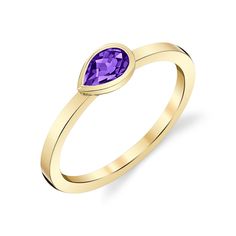 Crafted from 14k yellow gold and adorned with a stunning amethyst, this ring boasts a regal purple hue and a total carat weight of 0.4. Its primary materials and gemstone make this piece a luxurious addition to any collection. Purple Hues, Yellow Gold Ring, Yellow Gold Rings, Primary Color, Color Purple, Gold Ring, Primary Colors, Gold Rings, Amethyst