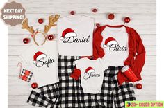 Matching Family Christmas Shirts, Matching Xmas Tees, Personalized Name Christmas Family Shirt, Family Christmas Shirt, Custom Christmas Tee Hello! First of all thank you for being here and checking out our finest t-shirt designs. In order to provide you best service, we are using the quality materials and beautiful designs. You can always contact us. HOW TO ORDER T-SHIRT * Select your t-shirt color * Select your size * Select your design text color * Click Add to Chart *And wait until the deliv Matching Family Christmas Shirts, Christmas Family Shirt, Xmas Tees, Name Christmas, Design Text, Family Christmas Shirts, Family Shirt, Christmas Family, Christmas Tees