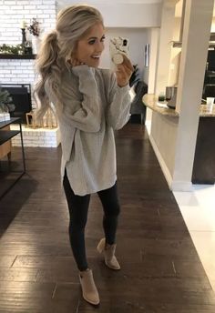 Look Legging, Cooler Style, Cute Fall Outfits, Van Cleef Arpels, Trend Fashion, Casual Winter Outfits, Work Outfits Women, Fall Fashion Trends, Fall Fashion Outfits