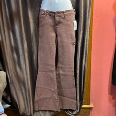 Brand New Pacsun, Jean In Size 24. Very Low Rise Flare In The Color Brown. Nwt Rise Is 7 1/2 Inches And Waist Lying. Flat Across Is 13 Inches. Pacsun Jeans, Low Rise, Pacsun, Women Jeans, Brand New, Women Shopping, Color