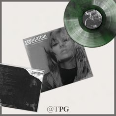 an image of a green vinyl album