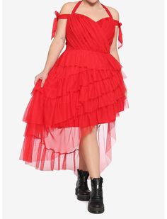 DC Comics The Suicide Squad Harley Quinn Red Dress Plus Size Harley Quinn Red Dress, Red Dress Plus Size, Plus Size Hot, Dress Plus Size, Harley Quinn, Dc Comics, Red Dress, Plus Size, Fan