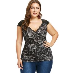 Plus Size Empire Waist Lace Tank Top - Black - 3970502816 - Women's Clothing  #WomensClothing #Women's #Clothing Big Size Outfit, Black Lace Tank Top, Cheap Tank Tops, Layering Tank Tops, Lace Outfit, Top Plus Size, Plus Size Tank Tops, Trendy Plus Size Clothing, Lace Tank Top