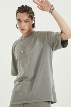 Price: $29.00 Material: 100%Cotton Style: Oversize Size: S, M, L, XL, 2XL Color: Camel, Light Gray, Army green, Occasion: Outdoor, Daily, Vacation Oversized Crew Neck Grunge Shirt, Oversized Grunge Crew Neck Shirt, Oversized Short Sleeve Grunge Shirt, Oversized Grunge Short Sleeve Shirt, Oversized Soft-washed Short Sleeve Shirt, Oversized Green Shirt For Streetwear, Green Oversized Shirt For Streetwear, Oversized Plain Shirt For Streetwear, Oversized Soft-washed Crew Neck Shirt