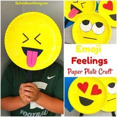 this paper plate emoji is so cute and easy to make