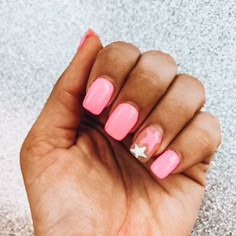 Coral Nails With Design, Summer Nail Art Designs, Preppy Nails, Sports Nails, Western Nails, Beachy Nails, Summer Nail Art, Art Design Ideas, Trendy Nail Art Designs