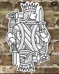 American Traditional Back Piece, Epic Tattoos, Traditional Tattoo Drawings, Geometric Tattoo Sleeve Designs, Traditional Tattoo Old School, Tattoo Coloring Book, King Tattoos