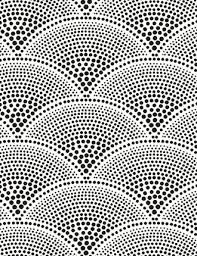 an abstract black and white pattern with circles