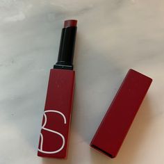 Nars Powermatte Lipstick 135 Mogador Brick Red Brand New High-Intensity Matte Formula That Glides On Bold Color With 10-Hour Wear Nars Red Lipstick, Nars Powermatte Lipstick, Brick Red Lipstick, Nars Lip Pencil, Nars Lipgloss, Nars Audacious Lipstick, Nars Powermatte Lip Pigment, Brick Red Color, Nars Lip