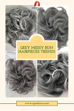 All shades of grey hair bun Shades Of Grey Hair