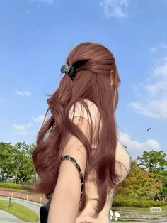 Pinkish Brown Hair, Ashy Hair, Ulzzang Hair, Hair Color Underneath, Curly Hair Wig, Natural Curls Hairstyles, Texturizer On Natural Hair, Hair Up Styles