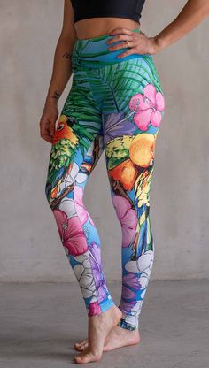 Buttery Soft Athleisure leggings with hand drawn artwork. Printed and sewn in USA. Pilates Workouts, Athleisure Leggings, Eagle Rock, Tropical Hibiscus, Space Cat, Pocket Leggings, Hibiscus Flowers, Skirts With Pockets, Instagram Shop