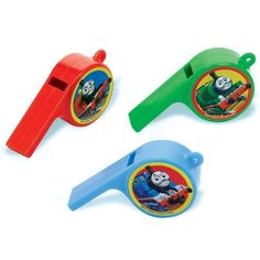 thomas the tank engine plastic whistles for kids to play with, set of 2