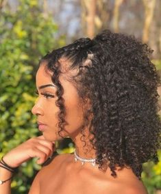 Rock your coily hair texture with any hairstyles and make heads turn. You can try half up half down, to beach waves, and many more. If you want to shop for wigs you can shop at Indique. Mixed Curly Hair, Curly Hair Videos, Cute Curly Hairstyles, Curly Hair Inspiration, Coily Hair