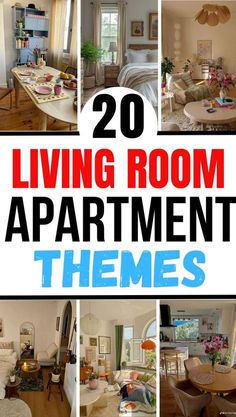 Apartment Theme Ideas, Apartment Themes, Retro Apartment, Bedroom Decor On A Budget, Colorful Apartment, Living Room Apartment, Living Room Themes, College Apartment Decor, Small Kitchen Decor