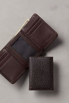 Premium storage without the bulk. This mighty little trifold holds cash, ID, and 6+ credit cards in a compact design that fits in your pocket. This everyday wallet is all you need, no matter where you're headed. Birthday Things, Backpack Essentials, Xmas 2024, Bison Leather, Leather Trifold Wallet, American Bison, American Spirit, Wallet Card, Wallet Fashion