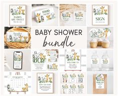 the baby shower bundle includes its own items