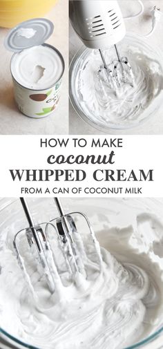 how to make coconut whipped cream from a can of coconut milk