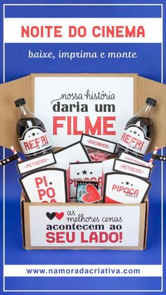 an open box with some pictures inside it and the words'not do cinema'in spanish