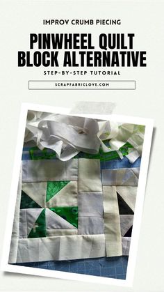 an image of a book cover with the title pinwheel quilt block alternative