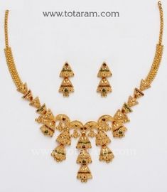 Gold Necklace Sets, Indian Gold Jewelry, Gold Reserve, 22k Gold Necklace, Gold Initial Pendant, 22k Gold Jewelry, Jewelry Designing, Beautiful Gold Necklaces, Gold Jewelry Stores