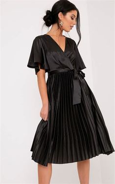 Black Pleated Dress. There are any references about Black Pleated Dress in here. you can look below. I hope this article about Black Pleated Dress can be useful for you. Please remember that this article is for reference purposes only. #black #pleated #dress Black Satin Midi Dress, Pleated Satin Dress, Midi Dress Work, Black Pleated Dress, Pleated Skirt Dress, Gaun Fashion, Dresses Australia, Midi Dress Black