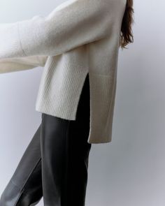 A modern take on the timeless turtleneck with statement rib detailing at the hemline and cuffs, woven in Italy from the coziest alpaca wool blend. Fall Lookbook, Cape Sweater, Satchel Backpack, Camel Sweaters, Travel Jewelry Case, Backpack Travel Bag, Wallet Organization, Zippered Tote, Zip Wallet