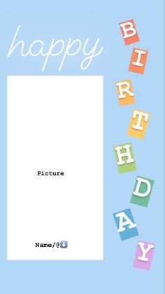 a birthday card with the words happy