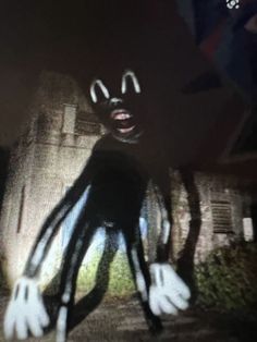 an image of a creepy creature in the dark