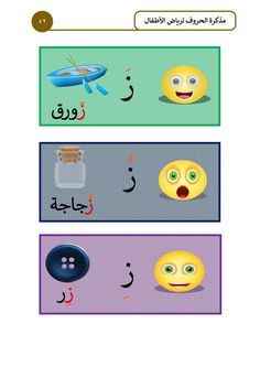 arabic alphabets with different faces and words in the middle one has an emoticive expression