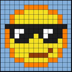 an image of a pixelo face made out of squares