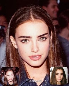 Celebrity Face Claims, Pale Women, Brown Eyes Black Hair, Pretty Nose, Celebrity Faces, Nose Job, Princess Aesthetic, Lily Collins, Natalie Portman