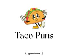 the logo for taco puns