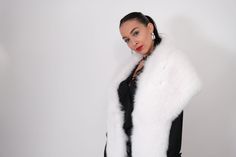 White Fox Fur Wrap is part of DOVA FURS collection, Made in Greece. All of our fur products are handmade, high in quality and district in artisanal skill. The type of fox fur used for this fox jacket is with global standards for fur production. White Fox Fur Cape White Fox Fur Wrap White Fox Fur Jacket White Fox Fur Luxury Fur Luxury gift Bride gift Wedding gift Bride accessories. Model: Wedding wrap Real Fox fur full skin wrap. White fox fur color.  Size of fur in photo is oversize. Genuine lea Luxury White Party Outerwear, White Fur Coat For Formal Winter Occasions, White Formal Fur Coat For Winter, White Formal Winter Fur Coat, Luxury White Fur Coat For Formal Events, White Luxury Fur Coat For Formal Occasions, Luxury White Fur Coat For Formal Occasions, Elegant Winter Wedding Fur Coat, Luxury White Fox Fur Coat