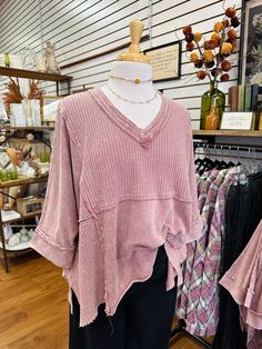 Blush Pink Mineral Wash Top | Boutique Elise | Natalie Easel Blush Pink, Short Sleeves Tops, Sleeve Top, Blush, Relaxed Fit, Boutique, Pink