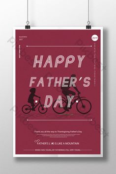 a poster with the words happy father's day on it