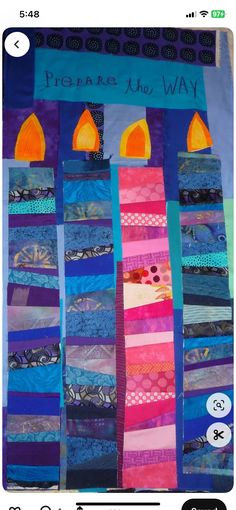 Advent Banners, Advent Art, Advent Crafts, Clergy Stoles, Liturgical Seasons, Art Quilting, School Displays