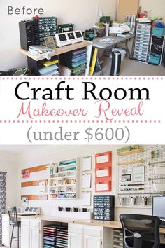 craft room makeover reveal under $ 600