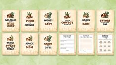 baby shower gift tags with the words welcome to your baby