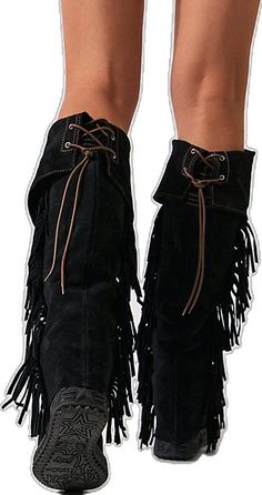 Bohemian Suede Boots With Tassels, Western Style Suede Boots With Fringe, Western Suede Fringe Boots, Bohemian Leather Boots With Fringe, Festival Leather Fringe Boots, Western Suede Boots With Tassels, Bohemian Style Fringe Suede Boots, Bohemian Suede Fringe Boots, Bohemian Suede Boots With Fringe