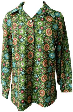 1960's bold print long sleeve button down shirt 60s Outfits Men, 60s Mens Fashion, Fancy Jackets, 70s Fashion Men, 60s Outfits, 70 Outfits, Poet Shirt, 70s Shirts, Paisley Shirt